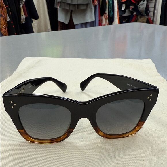 Celine Black and Brown Gradient Sunglasses - Picture 11 of 11